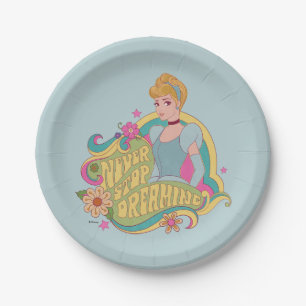 Cinderella   Never Stop Dreaming Paper Plate