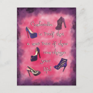 Cinderella - New Shoes Can Change Your Life Postcard