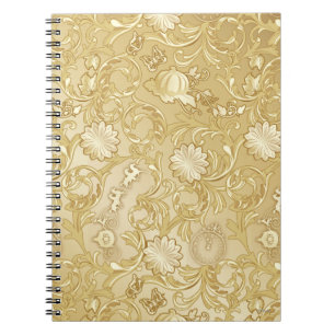 Cinderella Ornate Golden Pattern 2 Notebook