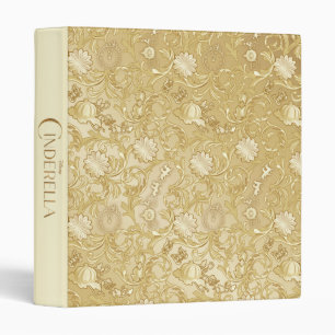Cinderella Ornate Golden Pattern Binder