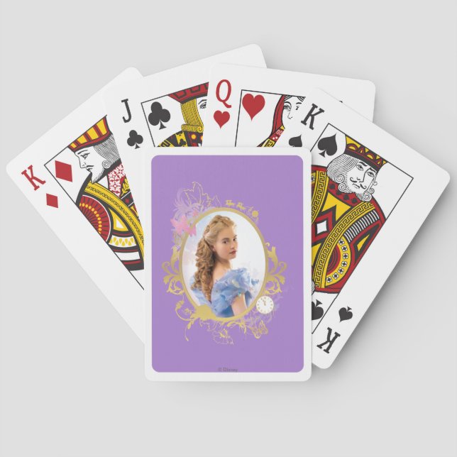 Cinderella Ornately Framed Playing Cards (Back)