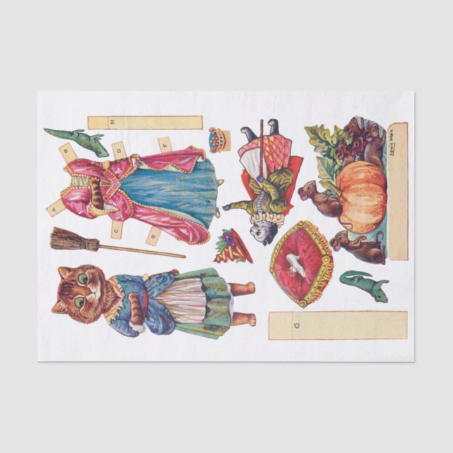 Cinderella, Paper Doll, Louis Wain (Front)