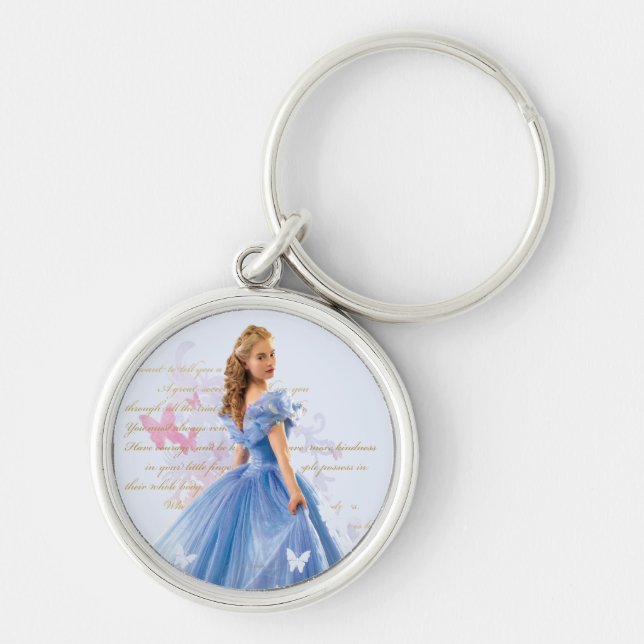 Cinderella Photo With Letter Keychain (Front)