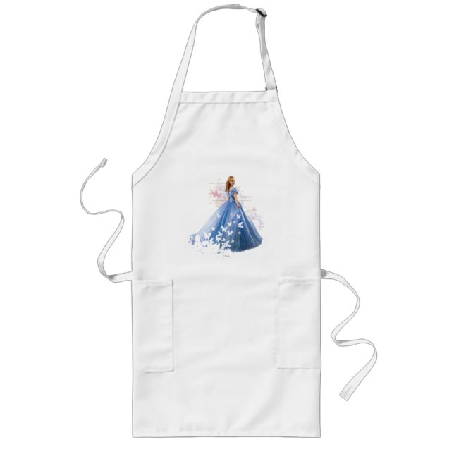 Cinderella Photo With Letter Long Apron (Front)
