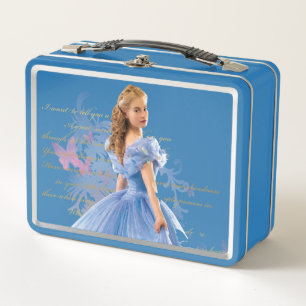 Cinderella Photo With Letter Metal Lunch Box
