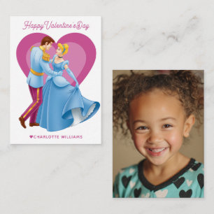Cinderella & Prince Charming Valentine's Day Photo Card