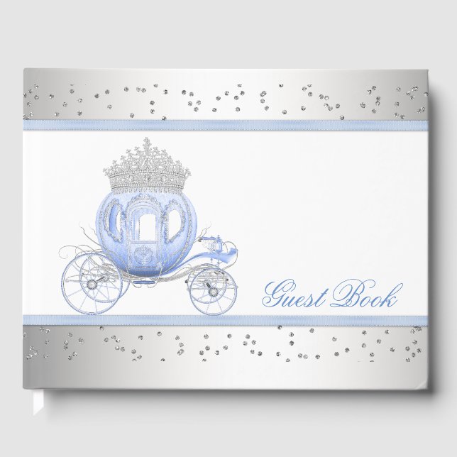 Cinderella Princess Birthday Party Guest Book (Front)
