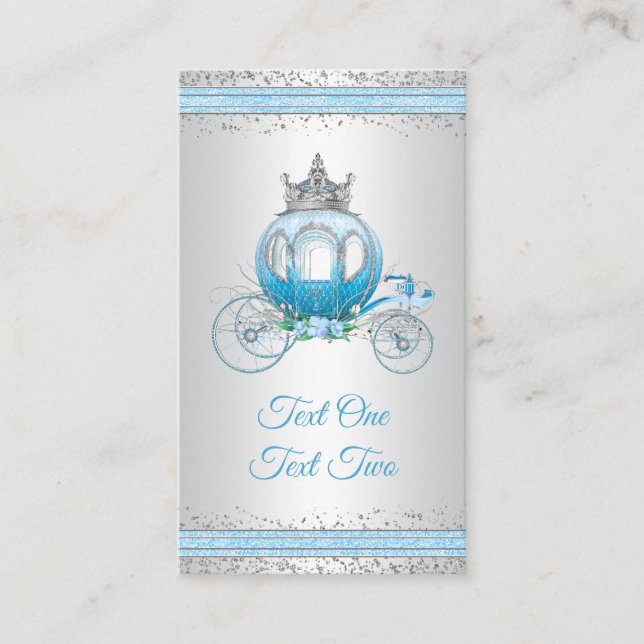Cinderella Princess Carriage Table Seating Cards (Front)