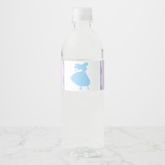 Cinderella Princess Water Bottle Labels Princess (Front)