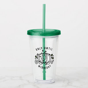 Cinderella Pumpkin Carriage "Only Until Midnight" Acrylic Tumbler