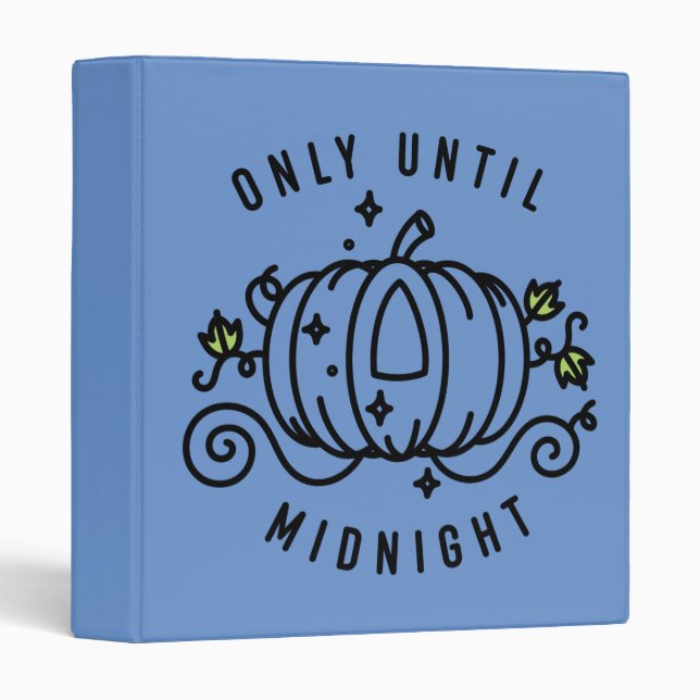 Cinderella Pumpkin Carriage "Only Until Midnight" Binder (Front/Spine)