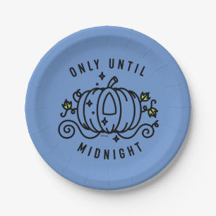 Cinderella Pumpkin Carriage "Only Until Midnight" Paper Plate