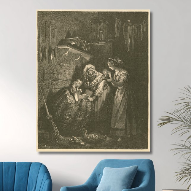 Cinderella Pumpkin - Gustave Doré Canvas Print (Creator Uploaded)