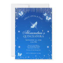 Cinderella Quinceanera Birthday Invitation