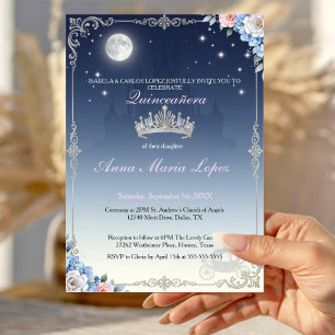Cinderella quinceanera theme 15th birthday invitation