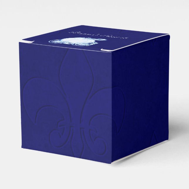 Cinderella Royal Blue Carriage Party Favour Boxes (Front Side)