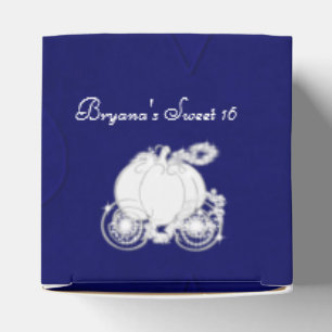 Cinderella Silver Carriage Blue Party Favour Boxes