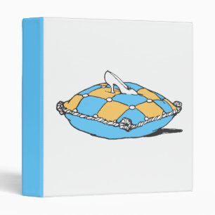 Cinderella Slipper on Teal Orange Pillow Binder