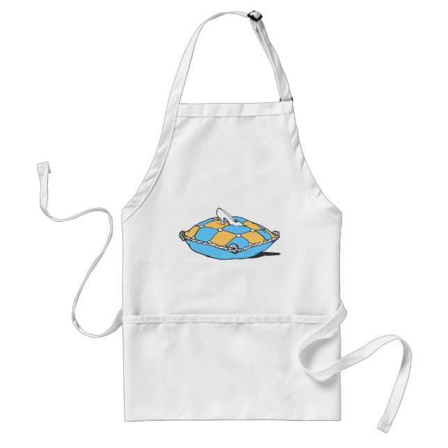 Cinderella Slipper on Teal Orange Pillow Standard Apron (Front)