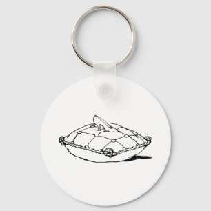Cinderella Slipper Vintage Fairytale Art Keychain
