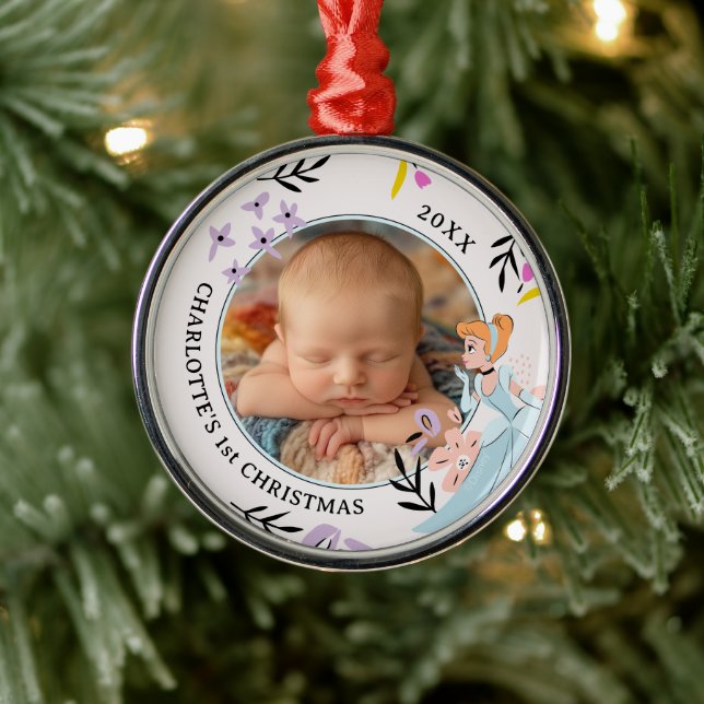 Cinderella & the Animals Photo Metal Ornament (Tree)