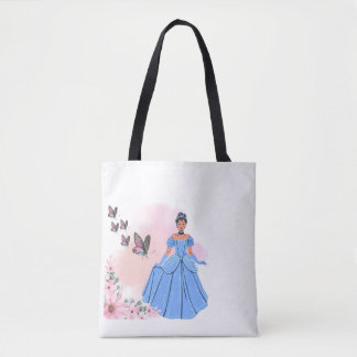 Cinderella Tote Bag - Whimsical Floral Design, Per