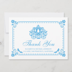 Cinderella Wedding   Carriage Thank You Card