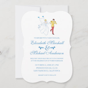 Cinderella Wedding   Cinderella & Prince Charming Invitation