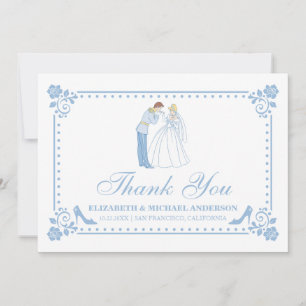 Cinderella Wedding   Classic Thank You Card