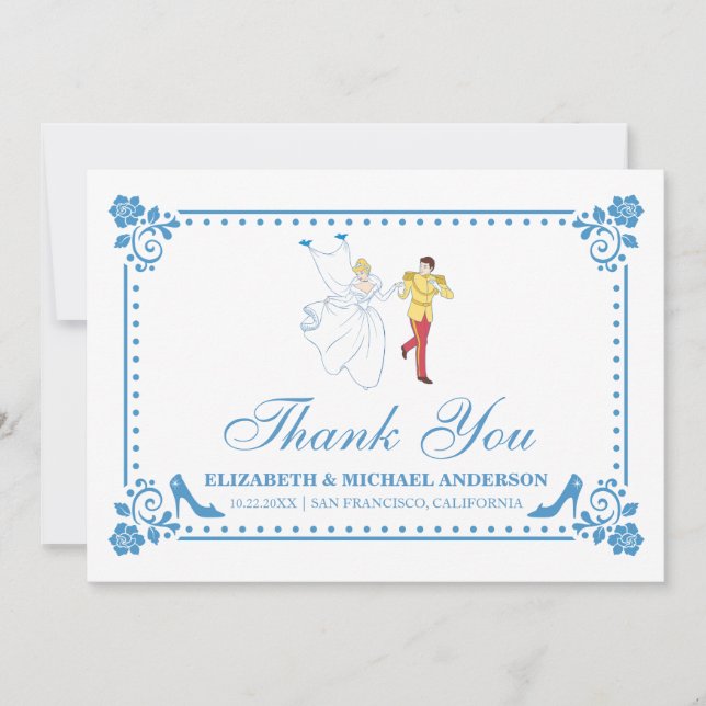 Cinderella Wedding | Thank You Card (Front)