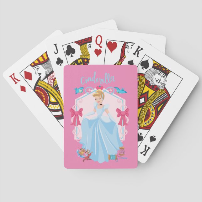 Cinderella With Gus & Rufus Playing Cards (Back)