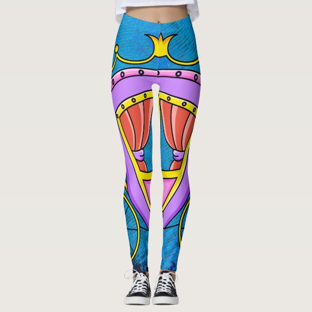 Cinderella's carriage leggings (Front)