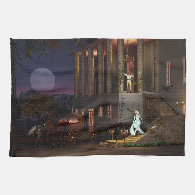 Cinderella's Coach Kitchen Towel (Horizontal)