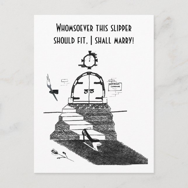 Cinderella's Slipper Postcard (Front)