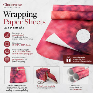 Cinderrose Undercurrent Wrapping Paper Sheet