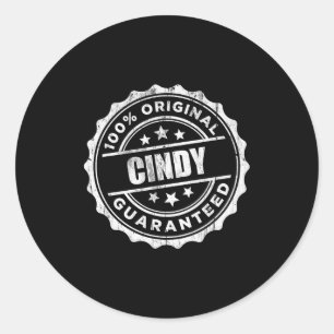 Cindy 100% Original D Classic Round Sticker