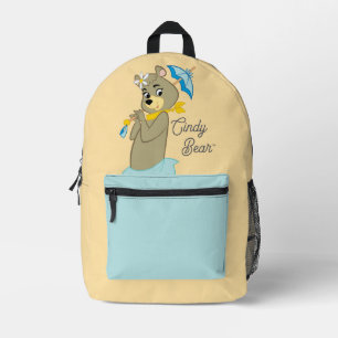 Cindy Bear Holding Parasol Printed Backpack
