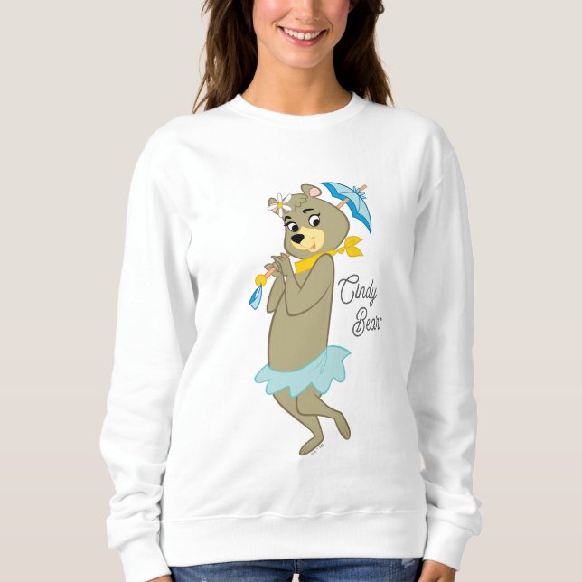 Cindy Bear Holding Parasol Sweatshirt (Front)