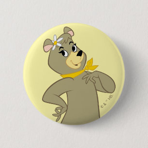 Cindy Bear Playful Pose 2 Inch Round Button