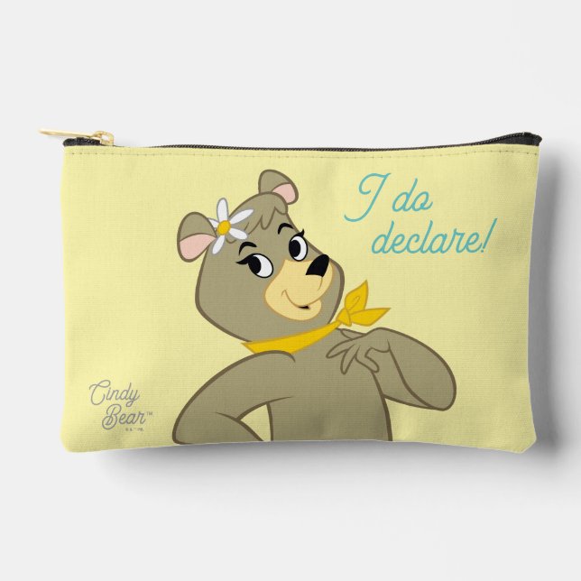 Cindy Bear Playful Pose Accessory Pouch (Front)
