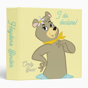 Cindy Bear Playful Pose Binder