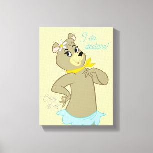 Cindy Bear Playful Pose Canvas Print
