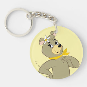 Cindy Bear Playful Pose Keychain