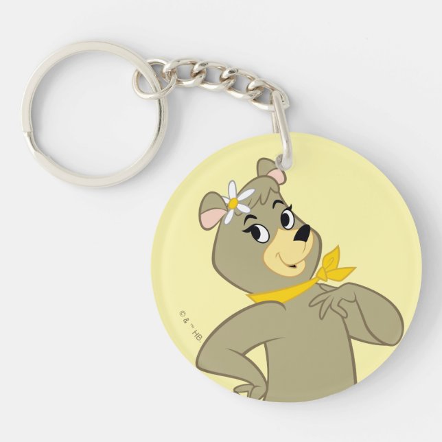 Cindy Bear Playful Pose Keychain (Front)