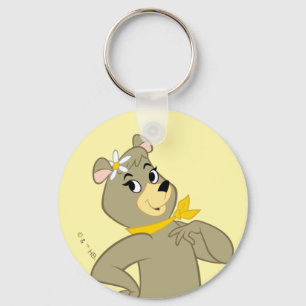 Cindy Bear Playful Pose Keychain