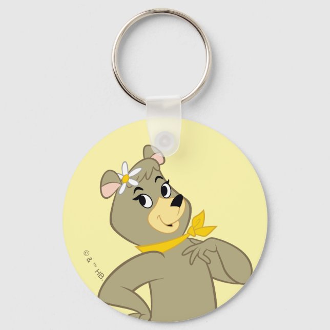 Cindy Bear Playful Pose Keychain (Front)
