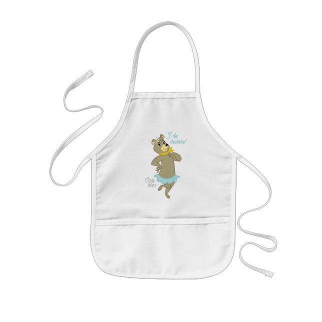 Cindy Bear Playful Pose Kids Apron (Front)