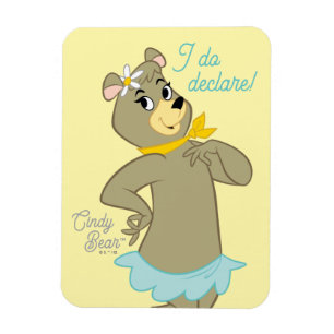 Cindy Bear Playful Pose Magnet