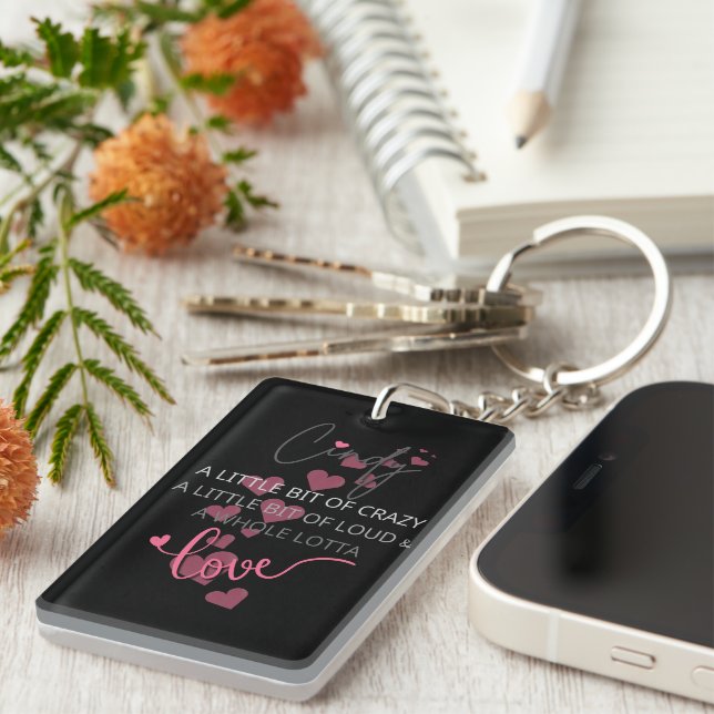 Cindy Lotta Love Keychain (Front Right)