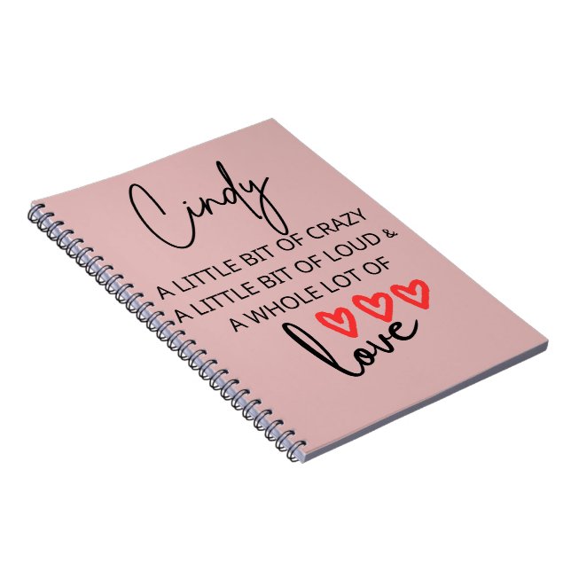 Cindy Lotta Love Notebook (Right Side)